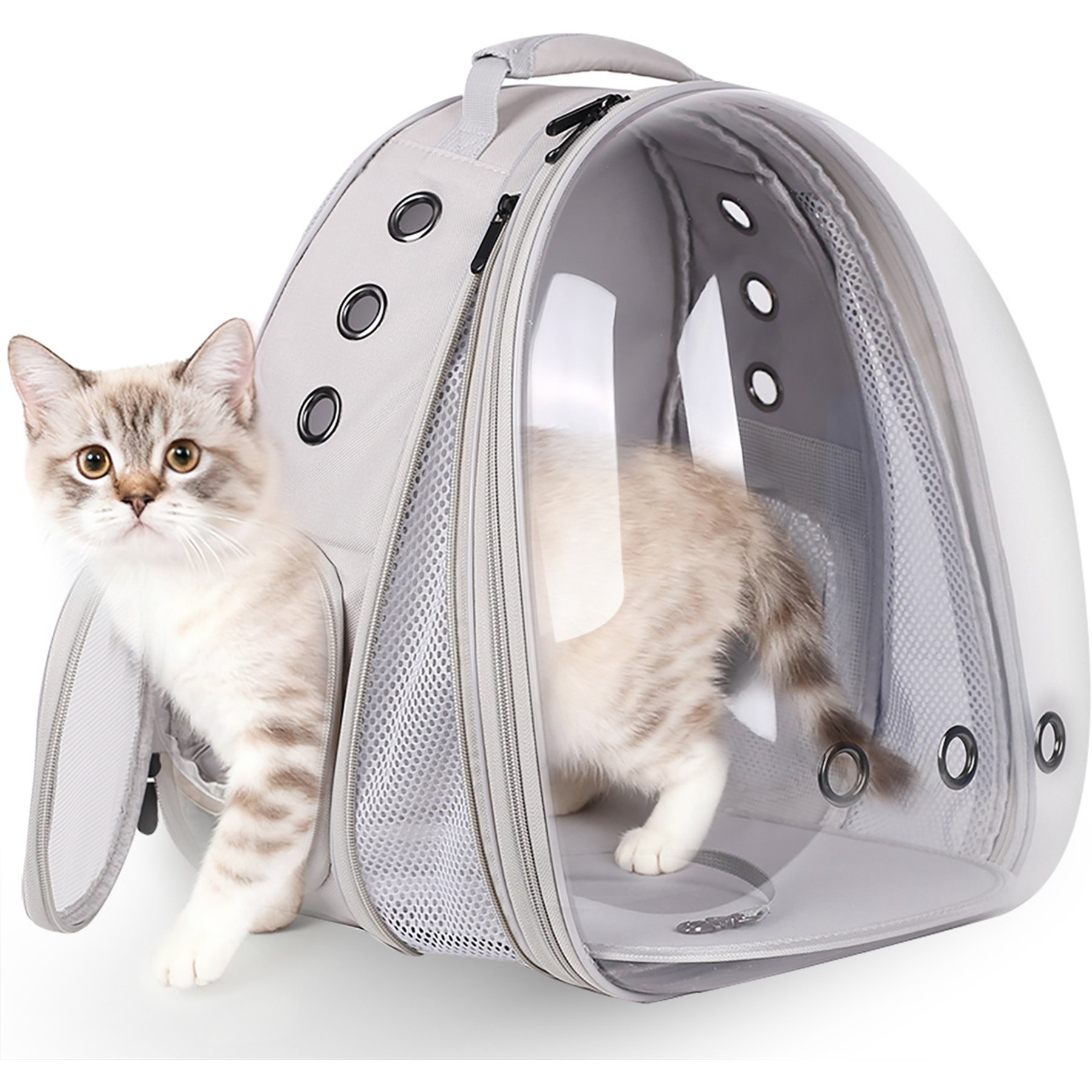 Halinfer Expandable Bubble Cat Backpack Carrier, Grey