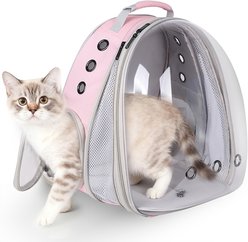 Halinfer Expandable Bubble Cat Backpack Carrier, Pink