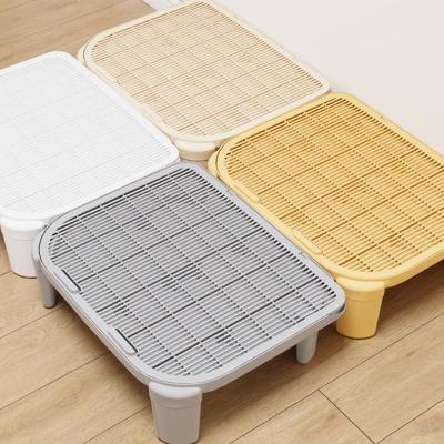 Show full view: NonoPets Elevated Step Platform Anti-Tracking Double-Layer Cat Litter Mat, 6-in tall, White slide 3 of 7