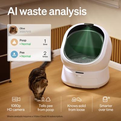 Show full view: Petlibro Luma Automatic Litter Box with Camera, 33-lb slide 3 of 9