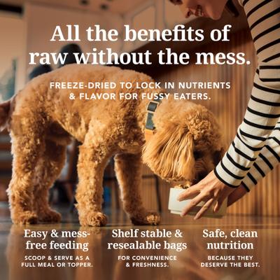 Show full view: K9 Natural New Zealand Lamb & Venison Feast Grain-Free Freeze-Dried Dog Food, 17.6-oz bag slide 4 of 7