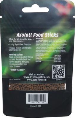 Show full view: Dr. Tim's Aquatics Axolotl, Newt & Salamander Food, 1.75-oz pouch slide 2 of 4