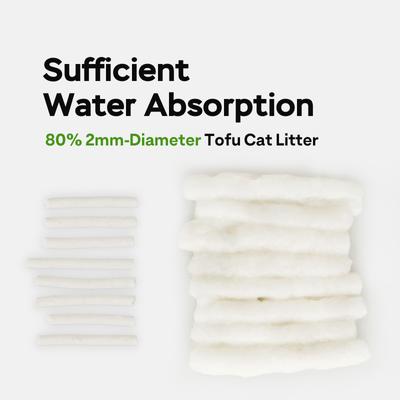 Show full view: Supet Natural Organic Plant Fiber Unscented Clumping Tofu Cat Litter, 5.5-lb bag, 1 count slide 3 of 10