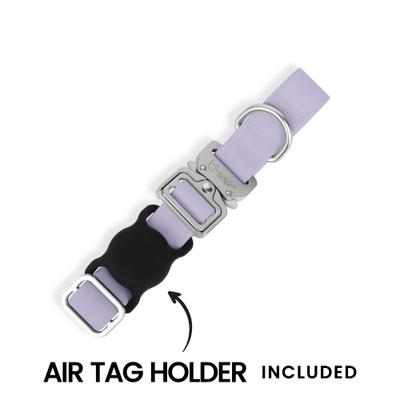 Show full view: Nandog Durable Adjustable Sport Poly-Flex Waterproof Vinyl PVC Dog Collar, Lilac Purple, Large: 17 to 22-in neck, 1-in wide slide 6 of 7