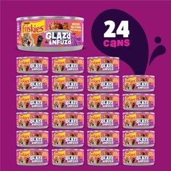 Friskies Glaz’d & Infuz’d with Gravy Glaz’d Chicken Wet Cat Food, 5.5-oz. can, 24 count slide 2 of 8
