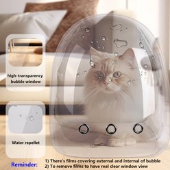 Halinfer Breathable Bubble Cat Backpack Carrier, Blue slide 2 of 6