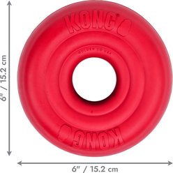 KONG Donut Dog Chew Toy, Red, Large/X-Large slide 2 of 7
