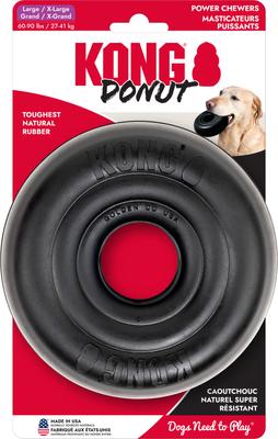 Show full view: KONG Extreme Donut Dog Chew Toy, Black, Large/X-Large slide 4 of 7