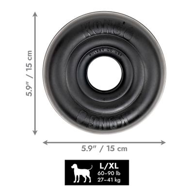 Show full view: KONG Extreme Donut Dog Chew Toy, Black, Large/X-Large slide 3 of 7