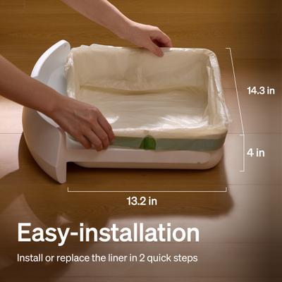 Show full view: Petlibro Luma Cat Litter Box Waste Drawer Liners, 40 Count, 2 Rolls slide 5 of 5