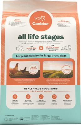 Show full view: CANIDAE All Life Stages Large Breed Multi-Protein Recipe Dry Dog Food, 40-lb bag slide 4 of 10