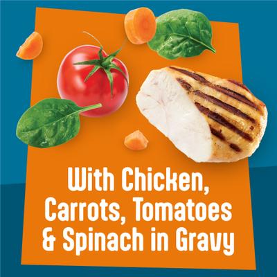 Show full view: Friskies Fully Load’d Chicken, Carrots, Tomatoes & Spinach Wet Cat Food, 5.5-oz. can, 24 count slide 5 of 10