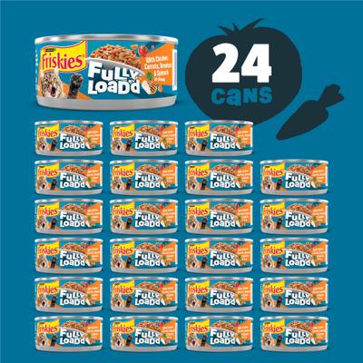 Show full view: Friskies Fully Load’d Chicken, Carrots, Tomatoes & Spinach Wet Cat Food, 5.5-oz. can, 24 count slide 3 of 10
