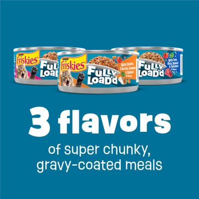 Show full view: Friskies Fully Load’d Chicken, Salmon, & Tuna Variety Pack Wet Cat Food, 5.5-oz. can, 12 count slide 3 of 11