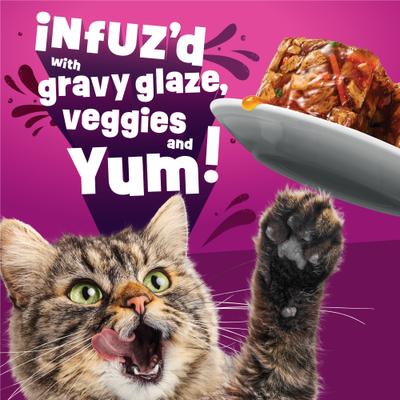 Show full view: Friskies Glaz’d & Infuz’d with Gravy Glaz’d Chicken Wet Cat Food, 5.5-oz. can, 24 count slide 6 of 10