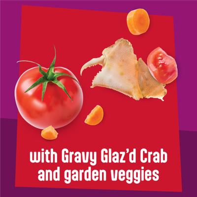 Show full view: Friskies Glaz’d & Infuz’d with Gravy Glaz’d Crab Flavored Wet Cat Food, 5.5-oz. can, 24 count slide 5 of 10