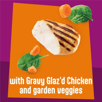 Show full view: Friskies Glaz’d & Infuz’d with Gravy Glaz’d Chicken Wet Cat Food, 5.5-oz. can, 24 count slide 5 of 10