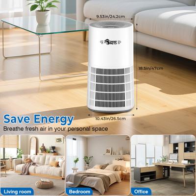 Show full view: Ownpets Pet Air Purifier with HEPA & Activated Carbon Filter slide 8 of 8