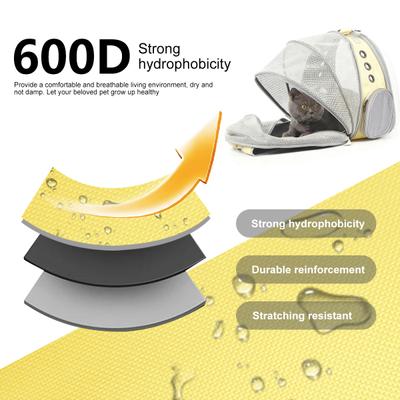 Show full view: Halinfer Breathable Bubble Cat Backpack Carrier, Yellow slide 3 of 6