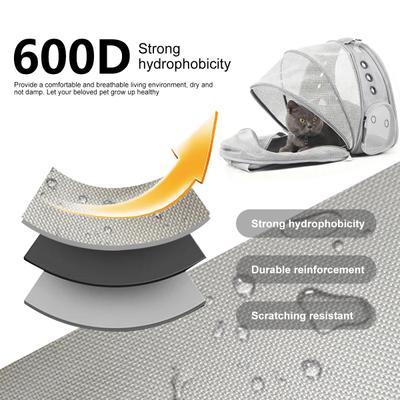 Show full view: Halinfer Breathable Bubble Cat Backpack Carrier, Grey slide 3 of 6