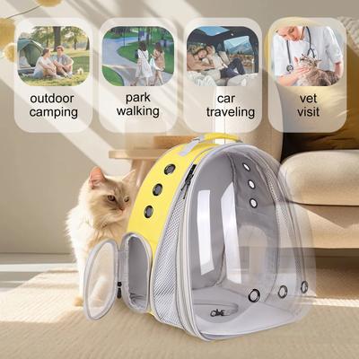 Show full view: Halinfer Expandable Bubble Cat Backpack Carrier, Yellow slide 6 of 6