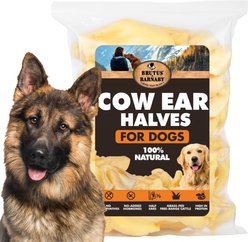 Brutus & Barnaby Premium Half Cow Ears Natural Dog Chew, 15 count