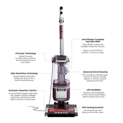 Show full view: Shark Rotator Pet Lift-Away ADV Upright Vacuum, Wine Purple slide 2 of 9