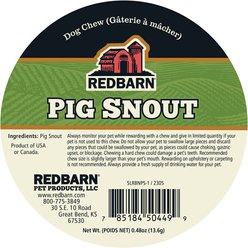 Redbarn Naturals Pig Snouts Dog Treats, 50 count slide 2 of 6