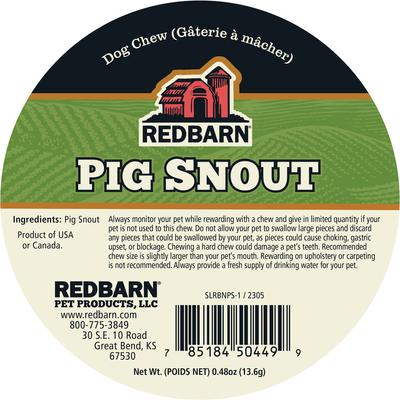 Show full view: Redbarn Naturals Pig Snouts Dog Treats, 50 count slide 7 of 9