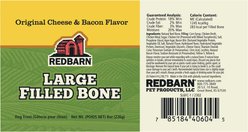 Redbarn Large Cheese n' Bacon Filled Bones Dog Treats, 6-in chew, 1 count slide 2 of 7