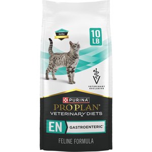 Purina Pro Plan Veterinary Diets EN Gastroenteric Feline Formula Dry Cat Food, 10-lb bag