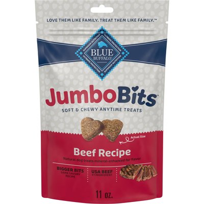 Blue Buffalo Blue Buffalo Jumbo Bits Beef Recipe Soft & Chewy Dog Treats, 11-oz bag