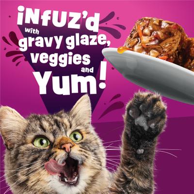 Show full view: Friskies Glaz’d & Infuz’d with Gravy Glaz’d Shrimp Flavored Wet Cat Food, 5.5-oz. can, 24 count slide 6 of 10