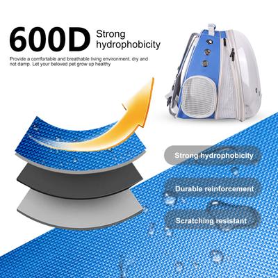 Show full view: Halinfer Expandable Bubble Cat Backpack Carrier, Blue slide 3 of 6