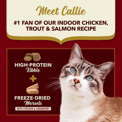 Show full view: ACANA Market Medley Chicken, Trout & Salmon Recipe with Freeze-Dried Morsels Made with Chicken & Cranberry Grain-Free Indoor Adult Dry Cat Food, 3.5-lb bag slide 7 of 10