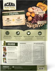 ACANA Market Medley Duck, Chicken & Turkey Recipe with Freeze-Dried Morsels Made with Duck & Cranberry Grain-Free Dry Cat Food, 9-lb bag slide 2 of 9
