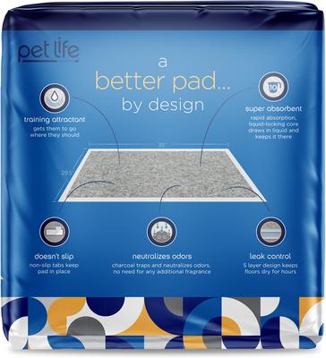 Show full view: Pet Life Unlimited Charcoal Dog Pee Pads, XX-Large: 29.5 x 35-in, 15 count, Unscented slide 6 of 6
