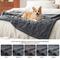 Show in main carousel: Invenho Checkerboard Print Dog & Cat Blanket, Grey, Medium slide 7 of 9