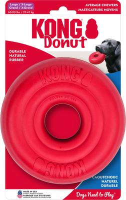 Show full view: KONG Donut Dog Chew Toy, Red, Large/X-Large slide 4 of 7