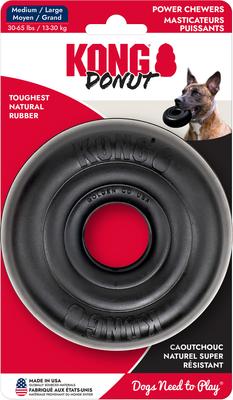 Show full view: KONG Extreme Donut Dog Chew Toy, Black, Medium/Large slide 4 of 8