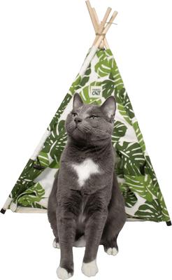 Show full view: Travel Cat Monstera Cat Tent Bed slide 6 of 6