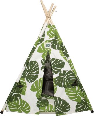 Show full view: Travel Cat Monstera Cat Tent Bed slide 3 of 6