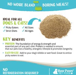 Raw Paws Boost Freeze-Dried Beef Liver Food Topper Powder Supplement for Dogs & Cats, 2.8-oz slide 2 of 5
