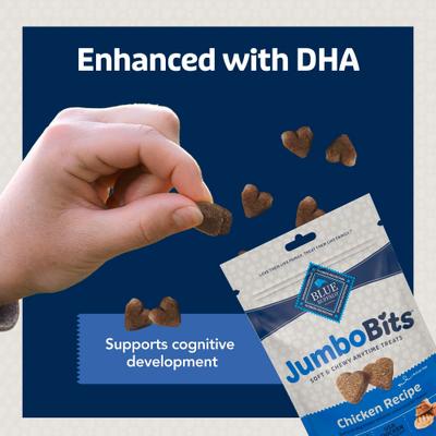 Show full view: Blue Buffalo Jumbo Bits Chicken Recipe Soft & Chewy Dog Treats, 4-oz bag slide 6 of 10