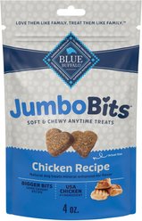 Blue Buffalo Jumbo Bits Chicken Recipe Soft & Chewy Dog Treats, 4-oz bag
