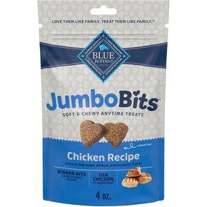 Blue Buffalo Jumbo Bits Chicken Recipe Soft & Chewy Dog Treats, 4-oz bag