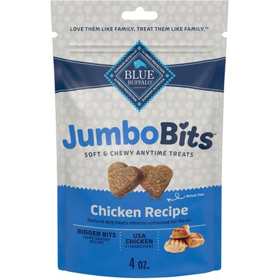 Blue Buffalo Blue Buffalo Jumbo Bits Chicken Recipe Soft & Chewy Dog Treats, 4-oz bag