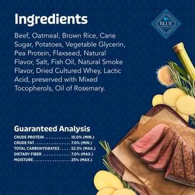 Show full view: Blue Buffalo Jumbo Bits Beef Recipe Soft & Chewy Dog Treats, 11-oz bag slide 7 of 10