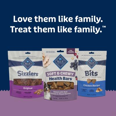Show full view: Blue Buffalo Soft & Chewy Health Bars Chicken & Mixed Berries Dog Treats, 9-oz bag slide 10 of 10