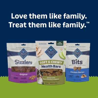 Show full view: Blue Buffalo Soft & Chewy Health Bars Chicken & Apples Dog Treats, 9-oz bag slide 10 of 10